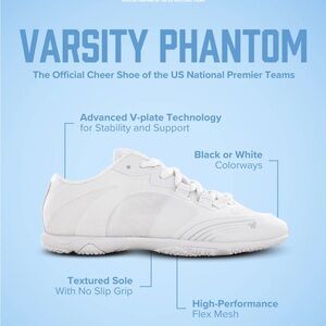 Varsity Phantom Cheer Sneakers in White
